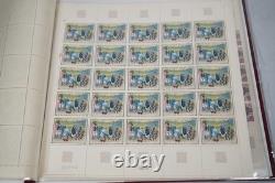 France Collection Of 30 Mint Art Full Sheets Stored In 2 Pioneer Albums