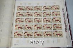 France Collection Of 30 Mint Art Full Sheets Stored In 2 Pioneer Albums