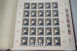 France Collection Of 30 Mint Art Full Sheets Stored In 2 Pioneer Albums