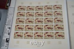 France Collection Of 30 Mint Art Full Sheets Stored In 2 Pioneer Albums