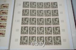 France Collection Of 30 Mint Art Full Sheets Stored In 2 Pioneer Albums