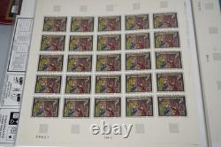 France Collection Of 30 Mint Art Full Sheets Stored In 2 Pioneer Albums