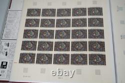 France Collection Of 30 Mint Art Full Sheets Stored In 2 Pioneer Albums