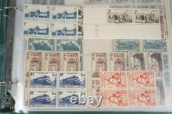 France Collection Of A Few Hundred Mostly Mint Blocks & Multiples In Album