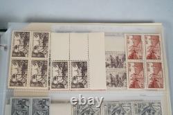 France Collection Of A Few Hundred Mostly Mint Blocks & Multiples In Album