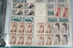 France Collection Of A Few Hundred Mostly Mint Blocks & Multiples In Album