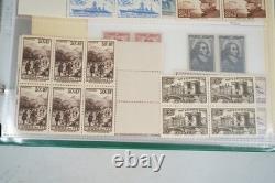 France Collection Of A Few Hundred Mostly Mint Blocks & Multiples In Album