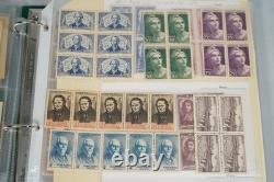 France Collection Of A Few Hundred Mostly Mint Blocks & Multiples In Album