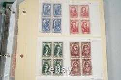 France Collection Of A Few Hundred Mostly Mint Blocks & Multiples In Album