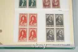 France Collection Of A Few Hundred Mostly Mint Blocks & Multiples In Album