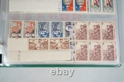 France Collection Of A Few Hundred Mostly Mint Blocks & Multiples In Album