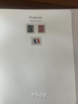 France Stamp Collection 1950-1970s 50ish Page Borek Album Used