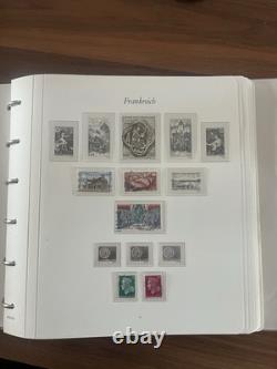France Stamp Collection 1950-1970s 50ish Page Borek Album Used