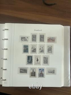 France Stamp Collection 1950-1970s 50ish Page Borek Album Used