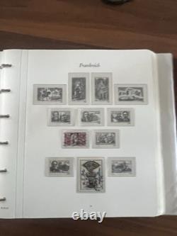 France Stamp Collection 1950-1970s 50ish Page Borek Album Used
