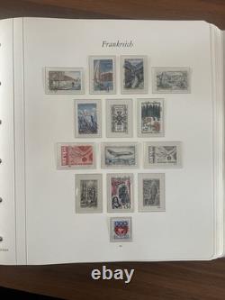 France Stamp Collection 1950-1970s 50ish Page Borek Album Used