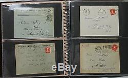 France specialised postal history collection from 1887 onwards in SG album to in