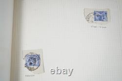 French Colonies Postmarks Collection Of 347 Stamps In Album