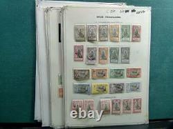 French India Collection album pages 1914-54, stamps, new also cpl sets high CV