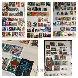 Full book of Russian stamp collection 1990's