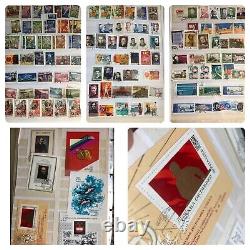 Full book of Russian stamp collection 1990's