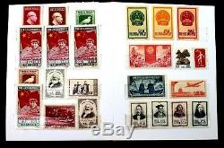 G China Old Stamp Collection Lot of 95 MNH Authentic Vintage China Stamp Album