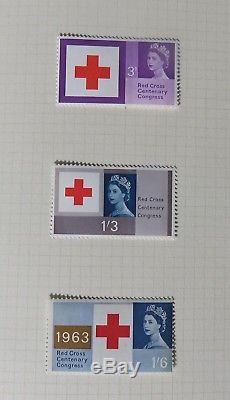 GB Commem Collection 1924-1965 inc PUC SW & Ivtd, SW £1, All phos + fab album