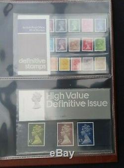 GB Definitive Presentation Pack Collection 1967-1977 in Quality Royal Mail Album