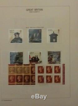 GB MNH Commemorative collection 1971-2016 in 3 davo albums FACE VALUE £1340+
