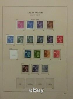 GB MNH definitive collection with high values FROM 1971 in album F. V. £250+