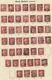 Gb Qv 1864-79 1d Red Plate Collection On 4 Album Pages Inc Few Mng