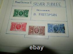 GB Stamps Collection (1935 1970) Written Up In Album