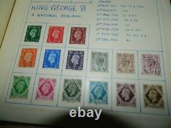 GB Stamps Collection (1935 1970) Written Up In Album