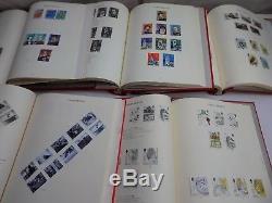GB stamp collection QEII decimal issues 1971 to 2004 fine 5 red Windsor albums