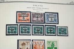 GERMAN OCCUPATIONS 1920s-1940s COLLECTION OF 1,150+ STAMPS MINT & USED IN ALBUM