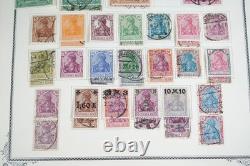 GERMANY 1860s-1940s COLLECTION OF 2,000+ STAMPS MINT & USED IN SCOTT ALBUM