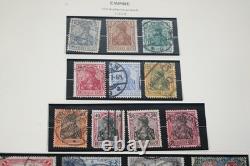 GERMANY 1870s-1940s COLLECTION OF 1,800+ STAMPS MINT & USED IN SCOTT ALBUM