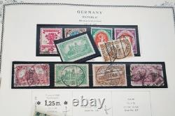 GERMANY 1870s-1940s COLLECTION OF 1,800+ STAMPS MINT & USED IN SCOTT ALBUM