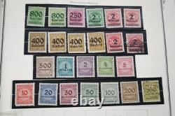 GERMANY 1870s-1940s COLLECTION OF 1,800+ STAMPS MINT & USED IN SCOTT ALBUM