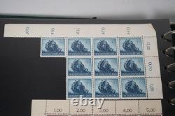 GERMANY 1940s COLLECTION 80 BLOCKS/STRIPS MINT & USED STORED IN LIGHTHOUSE ALBUM