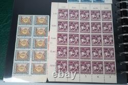 GERMANY 1940s COLLECTION 80 BLOCKS/STRIPS MINT & USED STORED IN LIGHTHOUSE ALBUM
