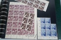 GERMANY 1940s COLLECTION 80 BLOCKS/STRIPS MINT & USED STORED IN LIGHTHOUSE ALBUM