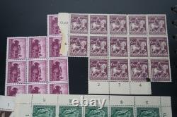 GERMANY 1940s COLLECTION 80 BLOCKS/STRIPS MINT & USED STORED IN LIGHTHOUSE ALBUM