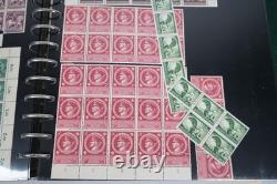 GERMANY 1940s COLLECTION 80 BLOCKS/STRIPS MINT & USED STORED IN LIGHTHOUSE ALBUM