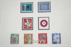 GERMANY 1950s-1970s COLLECTION OF 450+ STAMPS MINT & USED STORED IN SAFE ALBUM