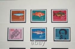 GERMANY 1950s-1970s COLLECTION OF 450+ STAMPS MINT & USED STORED IN SAFE ALBUM