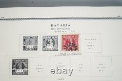 GERMANY AREA 1850s-1950s COLLECTION OF 875+ STAMPS MINT & USED SCOTT ALBUM