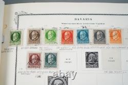 GERMANY AREA 1850s-1950s COLLECTION OF 875+ STAMPS MINT & USED SCOTT ALBUM