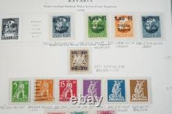 GERMANY AREA 1850s-1950s COLLECTION OF 875+ STAMPS MINT & USED SCOTT ALBUM