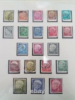 GERMANY COLLECTION 1949-1985, in two Safe hingeless albums, used, Scott $2,058